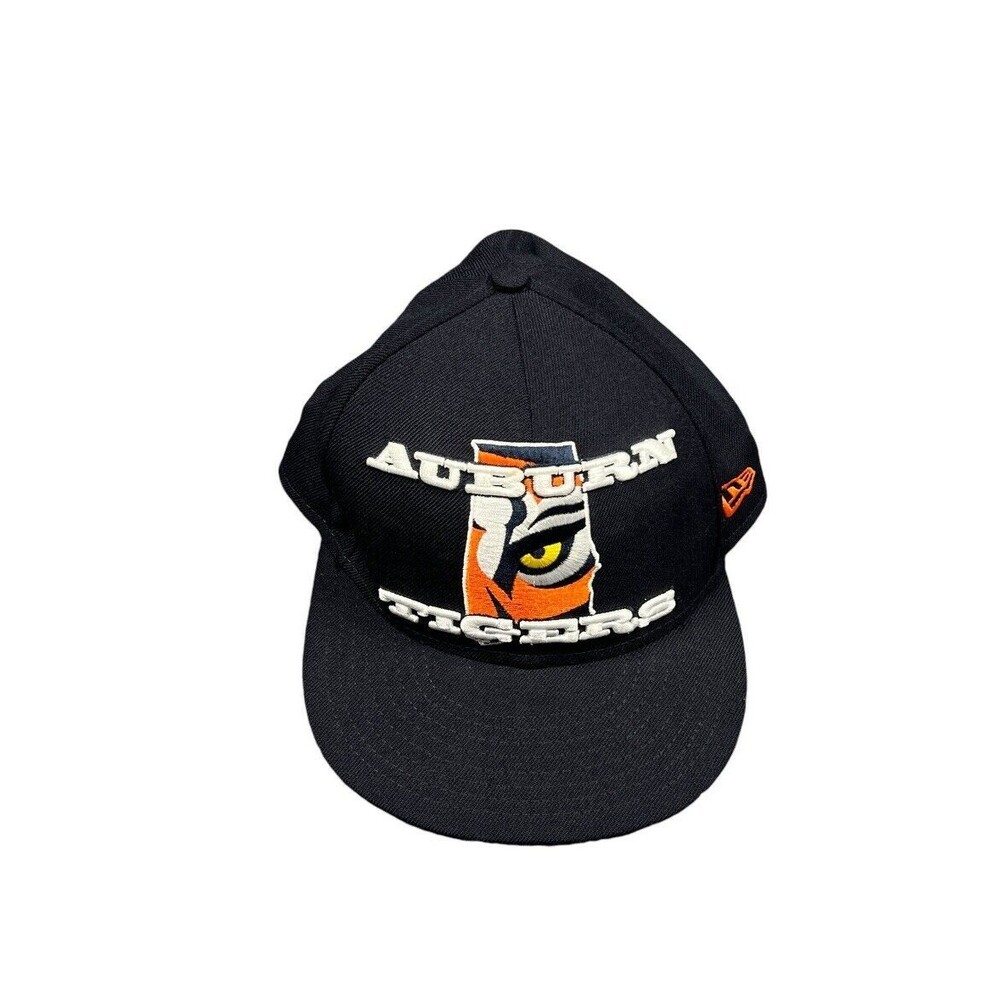New Era 59fifty Auburn Tigers University Hat Blue 7 5/8 Cap‎ Fitted 100% Wool